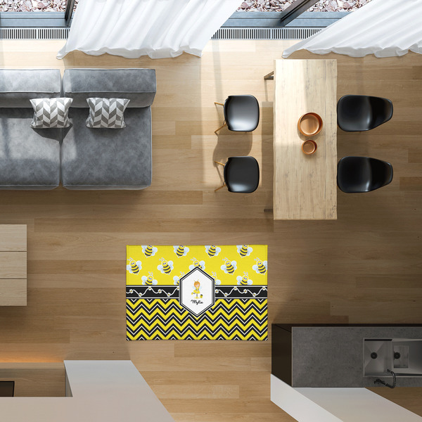 Buzzing Bee 2'x3' Indoor Area Rugs - IN CONTEXT