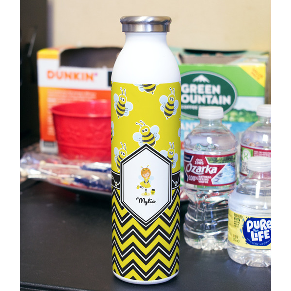 Buzzing Bee 20oz Water Bottles - Full Print - In Context