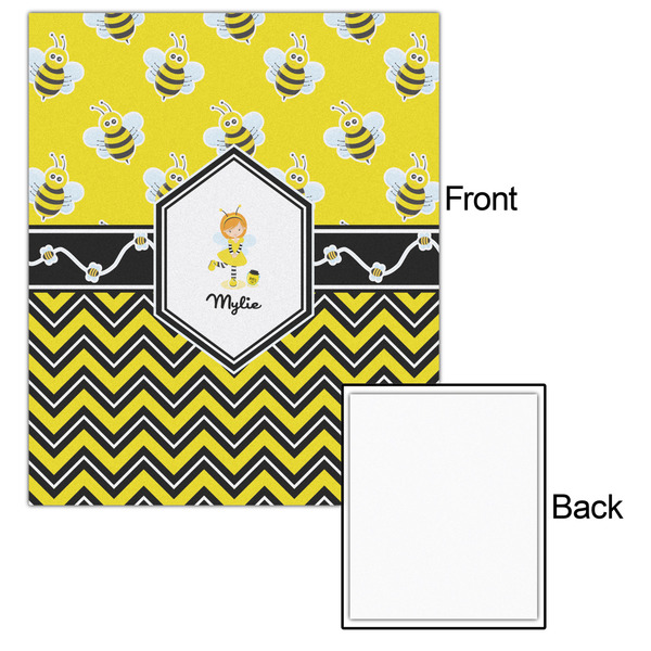 Buzzing Bee 20x24 - Matte Poster - Front & Back