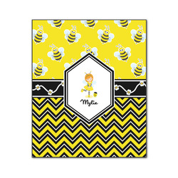 Buzzing Bee Wood Print - 20x24 (Personalized)