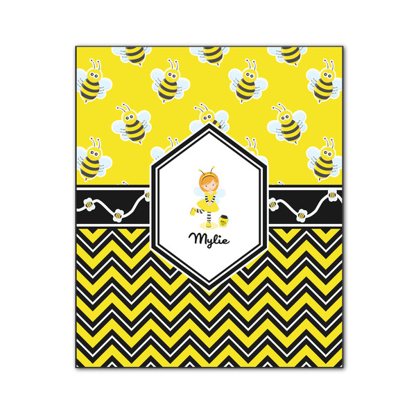 Custom Buzzing Bee Wood Print - 20x24 (Personalized)