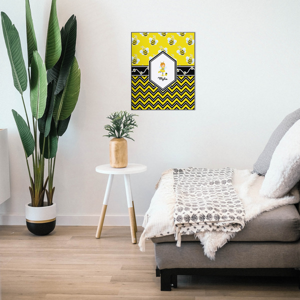 Buzzing Bee 20x24 Wood Print - In Context