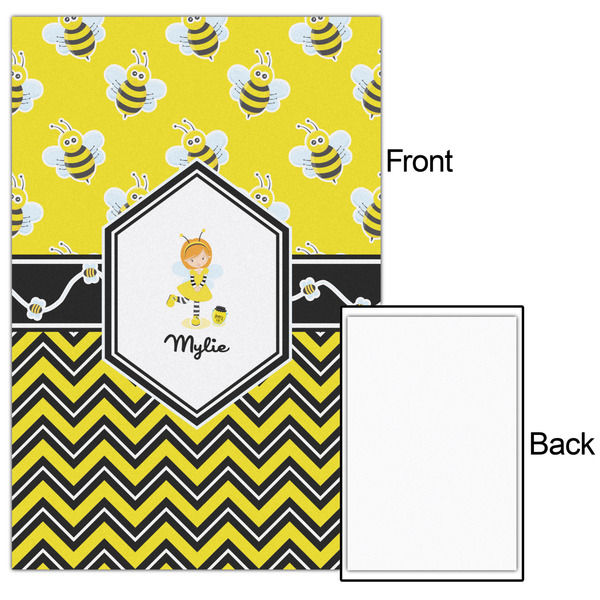 Buzzing Bee 20x30 - Matte Poster - Front & Back