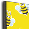 Buzzing Bee 20x30 Wood Print - Closeup