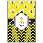 Buzzing Bee Wood Print - 20x30 (Personalized)