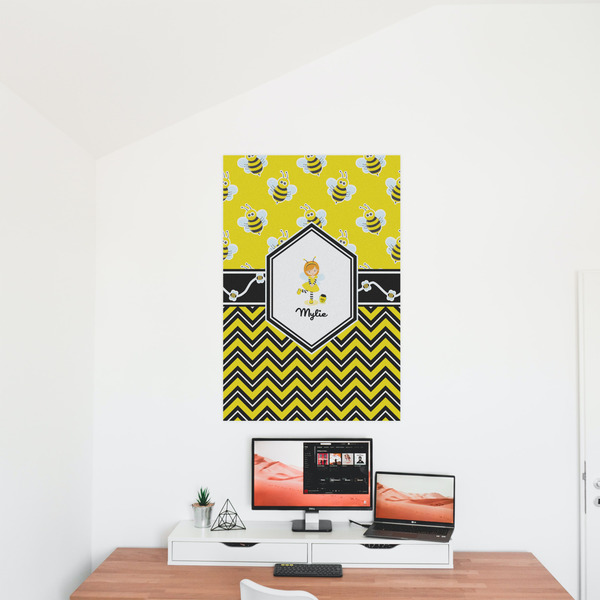 Buzzing Bee 24x36 - Matte Poster - On the Wall