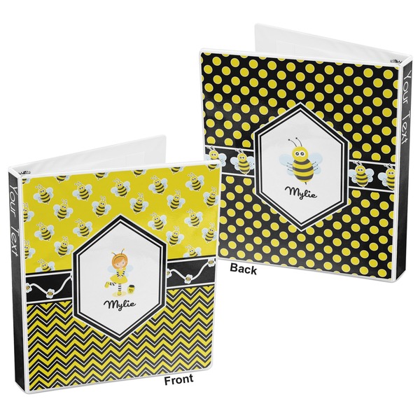 Buzzing Bee 3-Ring Binder Front and Back