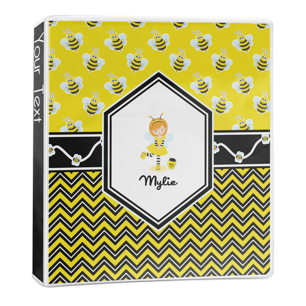 Custom Buzzing Bee 3-Ring Binder - 1 inch (Personalized)