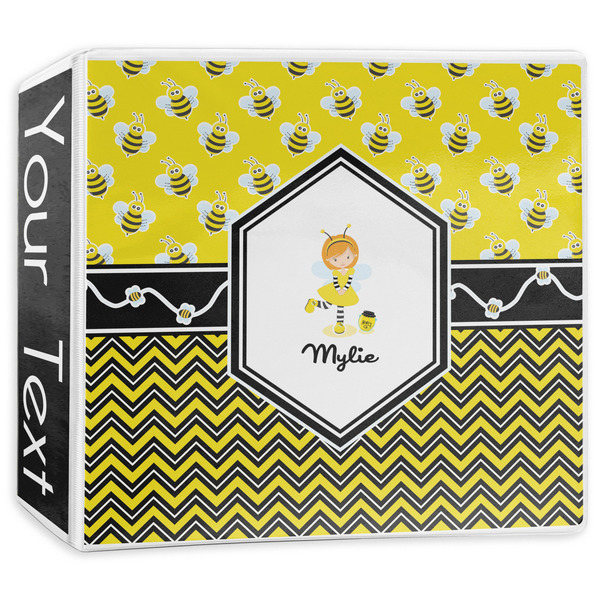 Custom Buzzing Bee 3-Ring Binder - 3 inch (Personalized)
