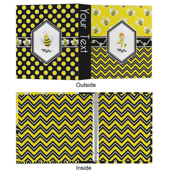 Buzzing Bee 3 Ring Binders - Full Wrap - 1" - APPROVAL