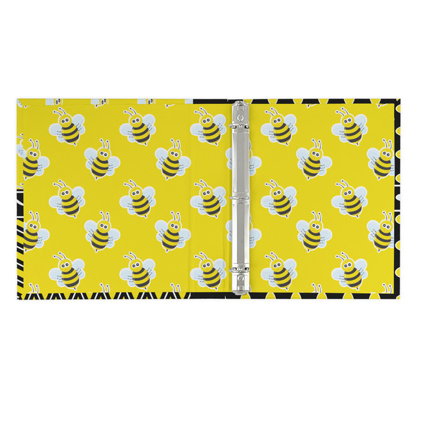 Buzzing Bee 3 Ring Binders - Full Wrap - 1" - OPEN INSIDE
