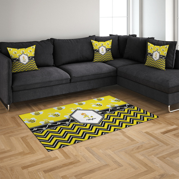 Buzzing Bee 4'x6' Indoor Area Rugs - IN CONTEXT