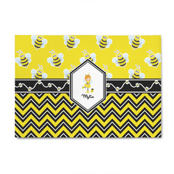 Buzzing Bee 4' x 6' Indoor Area Rug (Personalized)