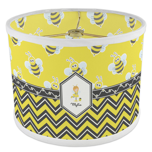 Buzzing Bee 8" Drum Lampshade - ANGLE Poly-Film