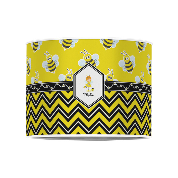 Buzzing Bee 8" Drum Lampshade - FRONT (Poly Film)