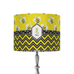 Buzzing Bee 8" Drum Lamp Shade - Fabric (Personalized)