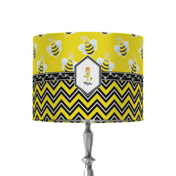 Buzzing Bee 8" Drum Lamp Shade - Fabric (Personalized)