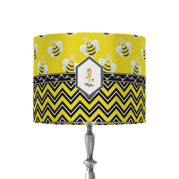 Custom Buzzing Bee 8" Drum Lamp Shade - Fabric (Personalized)