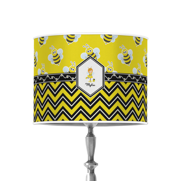 Buzzing Bee 8" Drum Lampshade - ON STAND (Poly Film)