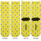 Buzzing Bee Adult Crew Socks - Double Pair - Front and Back - Apvl