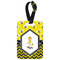 Buzzing Bee Metal Luggage Tag w/ Name or Text