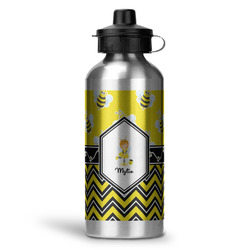 Buzzing Bee Water Bottle - Aluminum - 20 oz (Personalized)