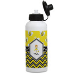 Buzzing Bee Water Bottles - Aluminum - 20 oz - White (Personalized)