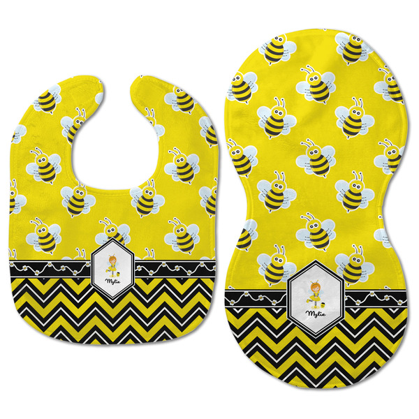 Buzzing Bee Baby Bib & Burp Set - Approval (new bib & burp)
