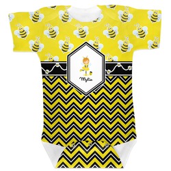 Buzzing Bee Baby Bodysuit 3-6 (Personalized)