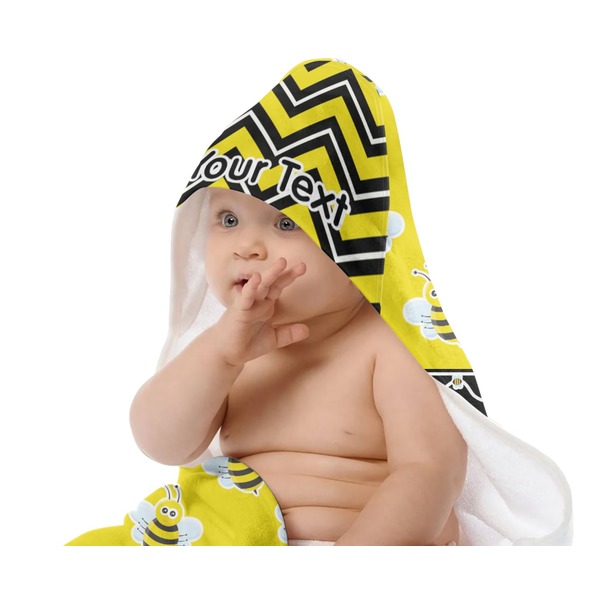 Buzzing Bee Baby Hooded Towel on Child