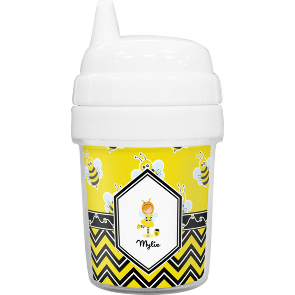 Custom Buzzing Bee Baby Sippy Cup (Personalized)
