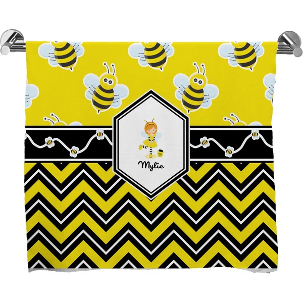 Custom Buzzing Bee Bath Towel (Personalized)