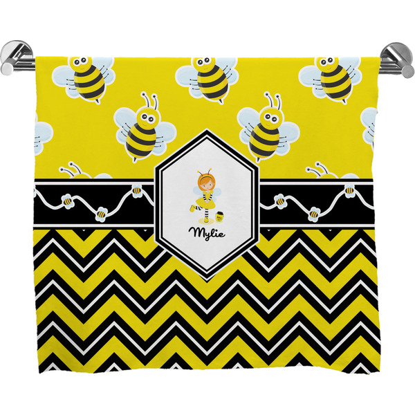 Custom Buzzing Bee Bath Towel (Personalized)
