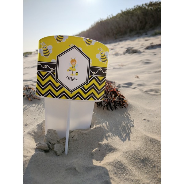 Buzzing Bee Beach Spiker white on beach with sand