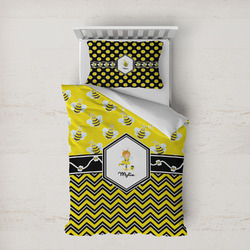 Buzzing Bee Duvet Cover Set - Twin XL (Personalized)