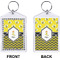 Buzzing Bee Bling Keychain (Front + Back)