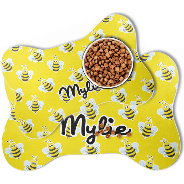 Buzzing Bee Bone Shaped Dog Mats - MAIN