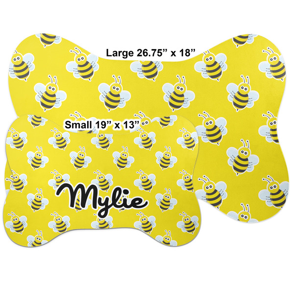 Buzzing Bee Bone Shaped Mat Comparison