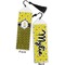 Buzzing Bee Bookmark with tassel - Front and Back