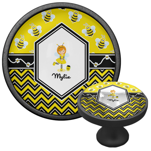 Buzzing Bee Cabinet Knob - Black - Multi Angle