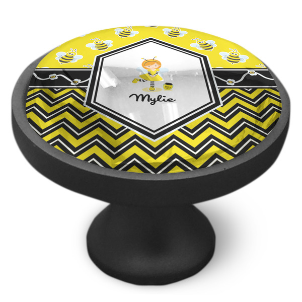 Buzzing Bee Cabinet Knob - Black - Side