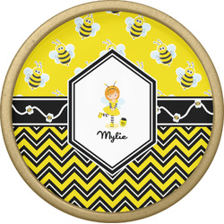 Buzzing Bee Cabinet Knob - Gold (Personalized)