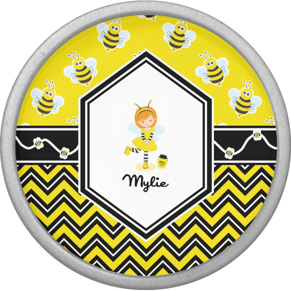 Buzzing Bee Cabinet Knob - Nickel - Front