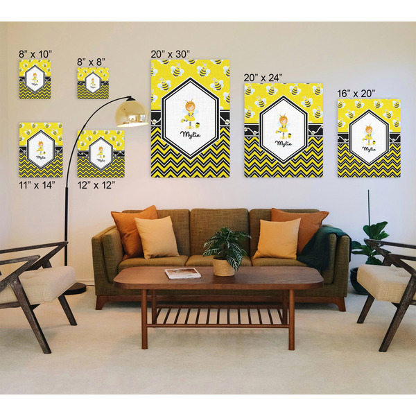 Buzzing Bee Canvas Prints - Multiple Sizes