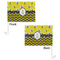 Buzzing Bee Car Flag - 11" x 8" - Front & Back View