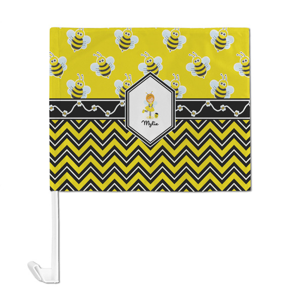 Buzzing Bee Car Flag - Large - FRONT
