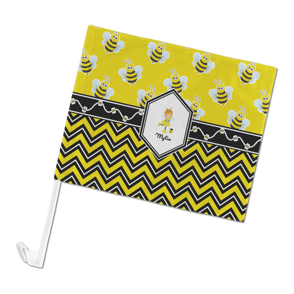 Custom Buzzing Bee Car Flag - Large (Personalized)