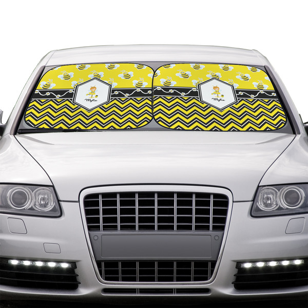 Buzzing Bee Car Sun Shades - IN CONTEXT
