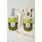 Buzzing Bee Ceramic Bathroom Accessories - LIFESTYLE (toothbrush holder & soap dispenser)