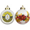 Buzzing Bee Ceramic Christmas Ornament - Poinsettias (APPROVAL)